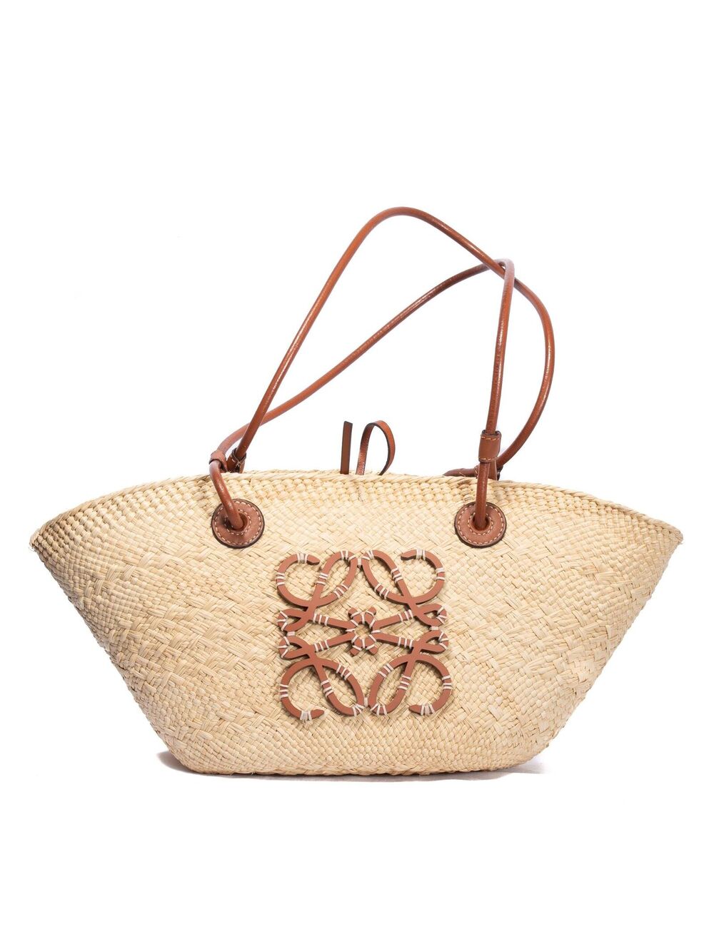 Loewe Raffia Anagram Tote